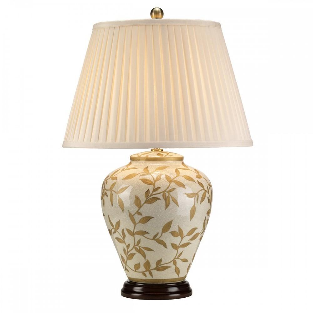 mediteran keramicka klasicka stolna lampa listova elegantna luxusna komoda nocny stolik spalna osvetlenie lampy lameridiana vzorovana textil tienidlo.jpg